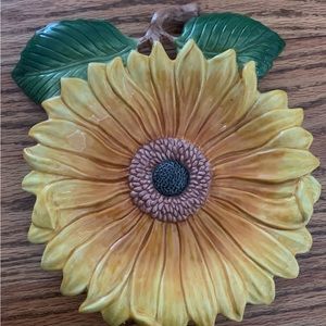 Fitz and Floyd Bountiful Blossoms Sunflower Plate